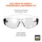 Ergodyne SAGA, Safety Glasses, Anti-Fog, Indoor/Outdoor Lens, Matte Black Frame, Frameless SAGA-AF - alternate 3